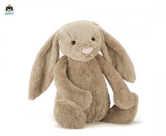 Jellycat 害羞米色邦尼兔（特大号：51厘米x21厘米）